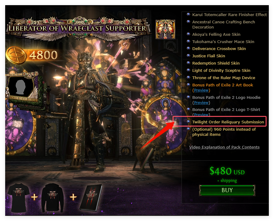 Liberator of Wraeclast Supporter Pack
